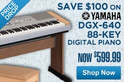 MF MD DR Save 100 on Yamaha DGX-640 88-Key Digital Piano  06-04-13